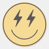 ワンクールボーイ初誕生日市松模様にレトロ ラウンドシール (正面)