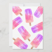 ワンクールポプシクルガール1st誕生日 招待状 (裏面)