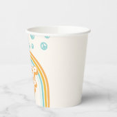 ワンクールレトロ少年1歳の誕生日 紙コップ (左)