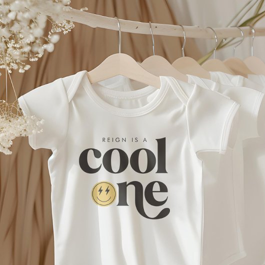 ワンクール・ボーイ・グルーヴィ・キッド市松模様にレトロ ベビーボディスーツ