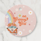 ワングルービーガールレトロレインボー1st誕生日 フェイバータグ (正面)