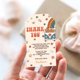 ワングルービーレトロレインボー1st誕生日 ギフトタグ