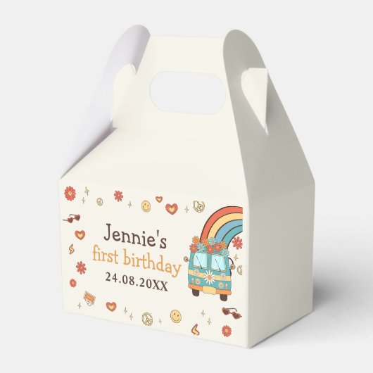 ワングルービーレトロレインボー1st誕生日 フェイバーボックス (正面サイド)