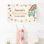 ワングルービーレトロレインボー1st誕生日 横断幕 (インサイチュ)