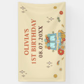 ワングルービーレトロレインボー1st誕生日 横断幕 (縦)