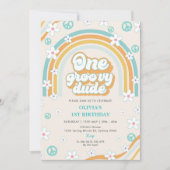 ワングルーヴィードデレトロボーイワンサンバースデーパーティー 招待状 (正面)