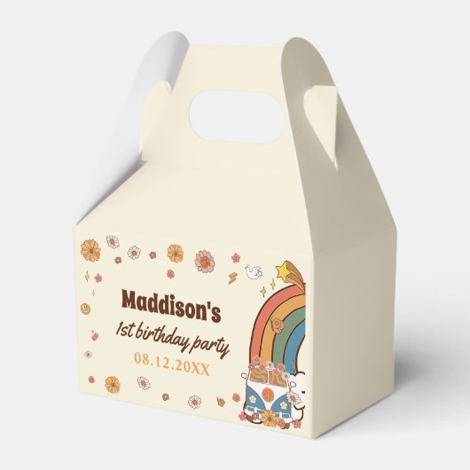 ワングルーヴィーバーベレトロレインボー1st誕生日 フェイバーボックス (正面サイド)