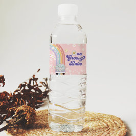 ワングルーヴィーバーベレトロレインボー1st誕生日 ペットボトルラベル