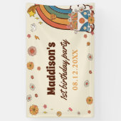 ワングルーヴィーバーベレトロレインボー1st誕生日 横断幕 (縦)