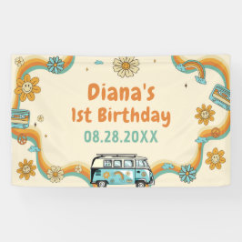 ワングルーヴィーバーベレトロレインボー1st誕生日 横断幕