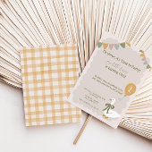 ワングースパ間抜けステル誕生日招待状 招待状