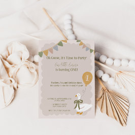 ワングースパ間抜けステル誕生日招待状 招待状