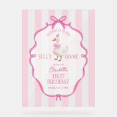 ワングースピ間抜けッククボウ最初の誕生日へようこそ アクリルサイン (正面)