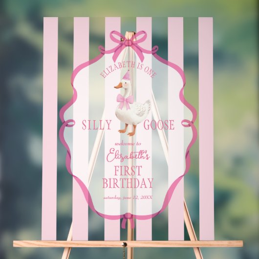 ワングースピ間抜けッククボウ最初の誕生日へようこそ アクリルサイン (ニュートラル)