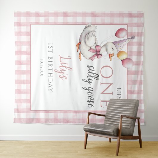 ワングースピ間抜けンク誕生日フォトバックグラウンド タペストリー (インサイチュ(横))