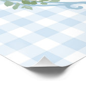 ワングースブルー間抜け1stバースデーウェルカムサイン ポスター (コーナー)