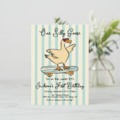 ワングース間抜け誕生日スケートボード 招待状 (スタンド正面)