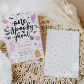 ワングール不気味かわいいハロウィーン幽霊1歳の誕生日 招待状