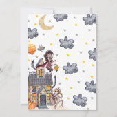 ワンコスメ不気味ットパーティーハロウィーン誕生日 招待状 (裏面)