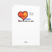 ワンゴルフおもしろい誕生日カードの穴 カード (裏面)