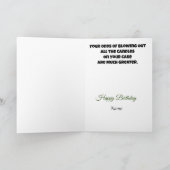 ワンゴルフおもしろい誕生日カードの穴 カード (内部)