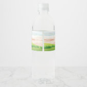 ワンゴルフの水彩穴1日の誕生日 ペットボトルラベル (裏面)