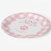 ワンゴールデンイヤーゴールデンレトリバーガールズ誕生日 ペーパープレート (アングル)