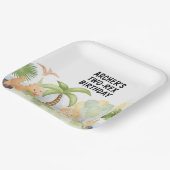 ワンサウルス恐竜誕生日 ペーパープレート (傾斜あり)