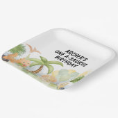 ワンサウルス恐竜誕生日 ペーパープレート (傾斜あり)