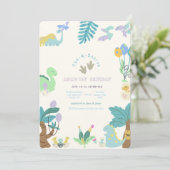 ワンサウルス恐竜誕生日 招待状 (スタンド正面)