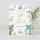 ワンサウルス恐竜誕生日 招待状 (スタンド正面)