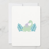 ワンサウルス恐竜誕生日 招待状 (裏面)