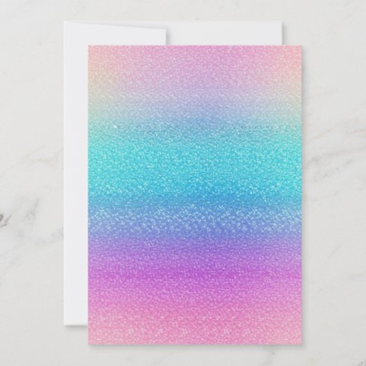 ワンサウルス紫色の恐竜ガールファースト誕生日 招待状 (裏面)