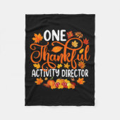 ワンサンクフルアクティビティディレクター秋秋サンクスグ フリースブランケット (正面)