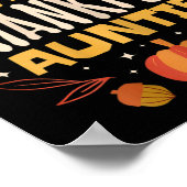 ワンサンクフルアンティ秋サンクスギビング叔母 ポスター (角)