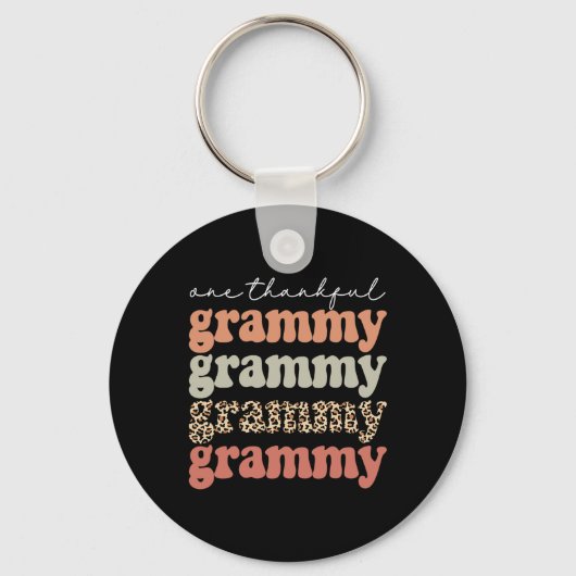 ワンサンクフルグラミー秋の木の紅葉感謝してい キーホルダー (正面)