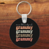 ワンサンクフルグラミー秋の木の紅葉感謝してい キーホルダー (正面)