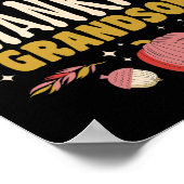 ワンサンクフルソングティー秋秋サンクスギビング ポスター (角)