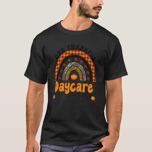 ワンサンクフルデイケア先生秋レインボーティーシュ Tシャツ (正面)