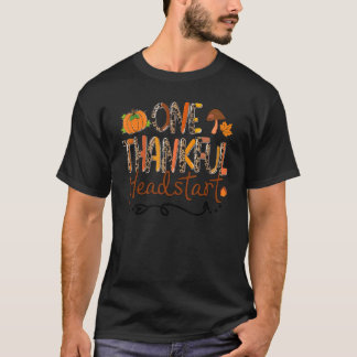 ワンサンクフルヘッドスタートレインボートルコ秋感謝祭 Tシャツ