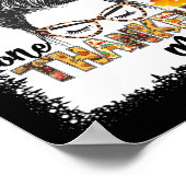 ワンサンクフルママ秋メッシーブンサンクスギビングウォム ポスター (角)