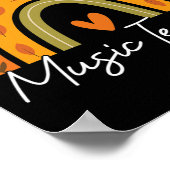 ワンサンクフルミュージック先生レインボー秋感謝祭 ポスター (角)