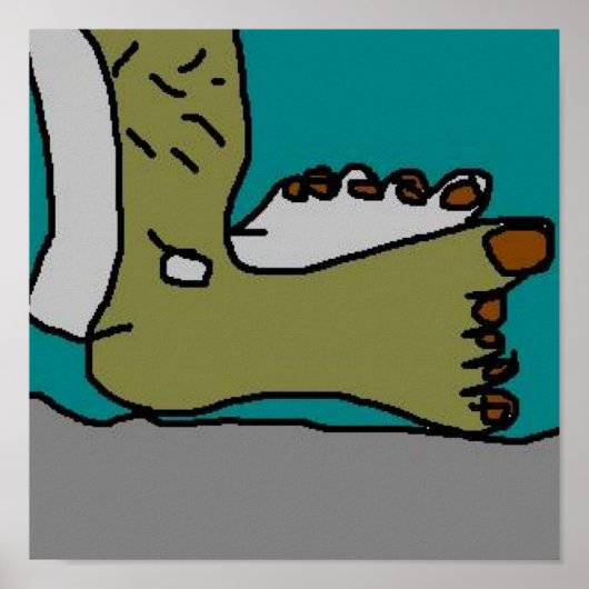 ワンサンバーンド足 ポスター (正面)