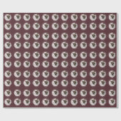 ワンサークルフォトチョコレートとメリークリスマス ラッピングペーパー (フラット)