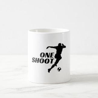 ワンシュート フットボール シルエット コーヒーマグ コーヒーマグカップ