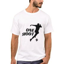 ワンシュート フットボール シルエット Tシャツ