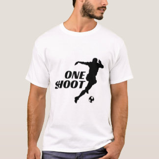 ワンシュート フットボール シルエット Tシャツ