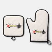 ワンショットウォリアカラー 鍋つかみ&鍋敷きセット (正面)