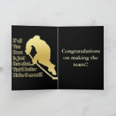 ワンショットホッケーグリーティングカード カード (内部)