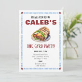 ワンジャイロパーティーギリシャ最初の誕生日パーティー 招待状 (スタンド正面)